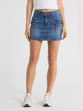 vigoss denim dress Vigoss Women's Button Front Denim Dress - Blue